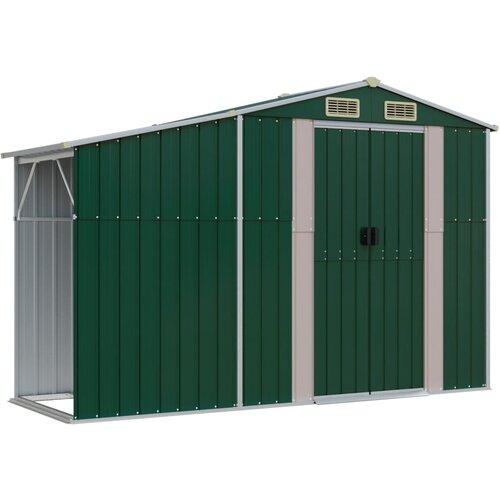 vidaXL Vrtna lopa zelena 277x93x179 cm pocinkano jeklo, (20956222) Cene