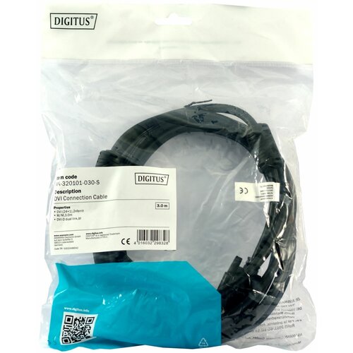 Digitus DVI priključni kabel [1x DVI-utikač 24 + 1-pol. 1x DVI-utikač 24 + 1-pol.] 3m, crn Cene