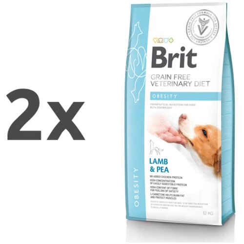 Brit veterinary diet Brit GF Veterinarska dieta za pse - Obesity 2 x 12 kg Cene
