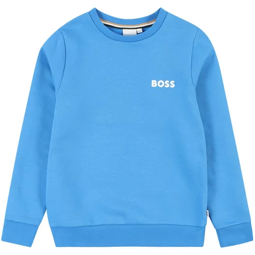BOSS Kidswear Sweater majica svijetloplava / bijela