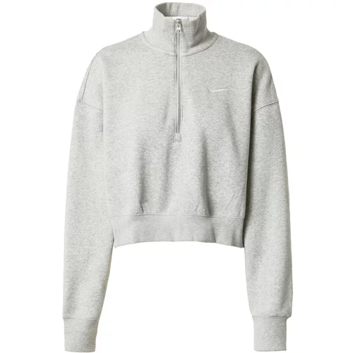 Nike Sportswear Sweater majica siva / bijela