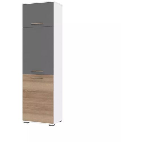 Jela VITRINA ARC F3 (VE BARV)-Grafit mat lak/pacifik oreh Slike