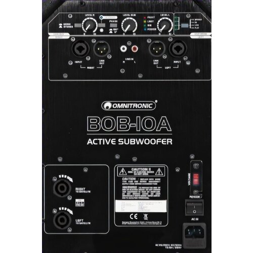 Omnitronic BOB-10A Aktivni subwoofer + 2 x BOB-4 satelit, 1060 W - - Audio-Kondric Slike