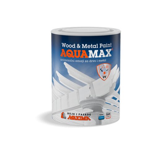 Maxima aquamax wood and metal paint 0.65L, baza a, sjaj Slike