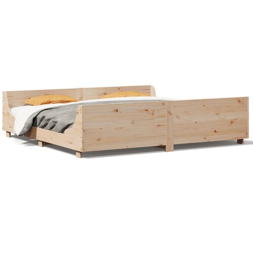VidaXL Okvir kreveta bez madraca 180 x 200 cm od masivne borovine Slike