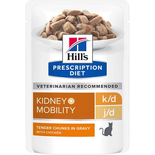 Hill’s Prescription Diet k/d + Mobility s piletinom - 12 x 85 g
