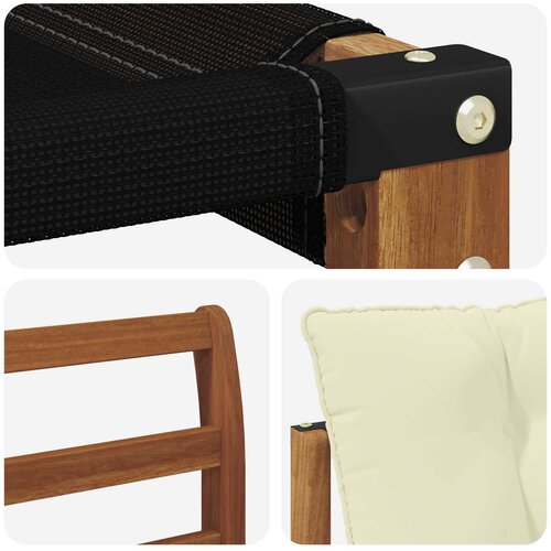  Set vanjskih sofa 6 kom. Prirodna i krem Smeđa 325 x 170,5 x 73 cm Slike
