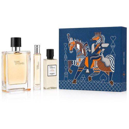 Hermes Herm&amp;egrave;s Terre D&amp;#039;Herm&amp;egrave;s EDT 100 ml + EDT 15 ml + SG for Body &amp;amp; Hair 40 ml (man) Slike