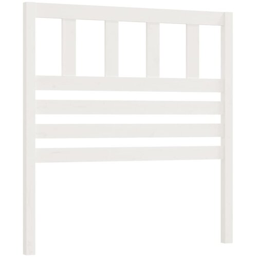 Maison Chic posteljno vzglavje - vzglavna omarica - nočna omarica belo 81x4x100 cm trdna borovina, (21706292) Cene