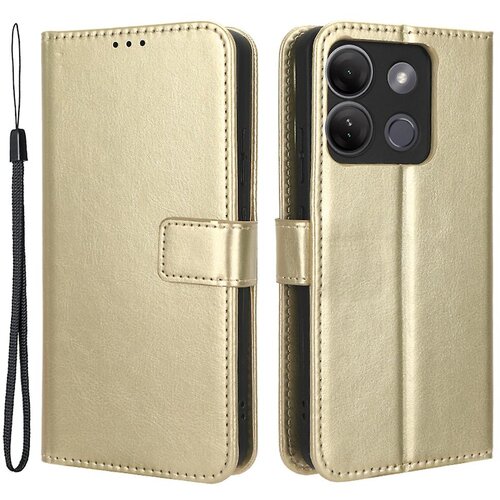 INORCO Stojalo za Infinix Smart 7 HD 4G (X6516) Denarnica s teksturo Crazy Horse PU usnjen ovitek za telefon, (22036989) Slike