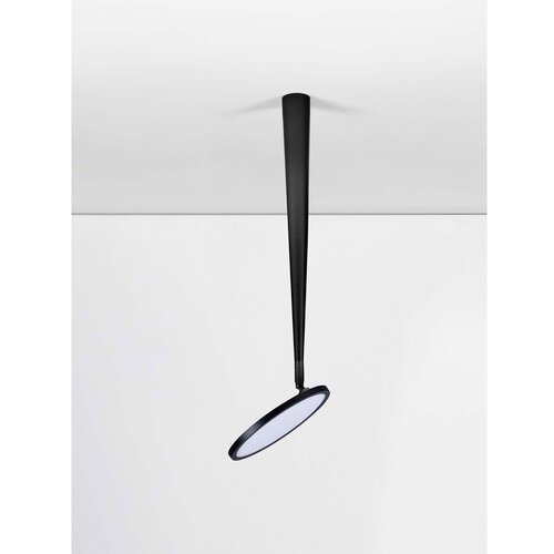 Nova Luce Mat črna aluminijasta LED stropna svetilka z upogljivo konstrukcijo Ekei &amp;ndash; Slike