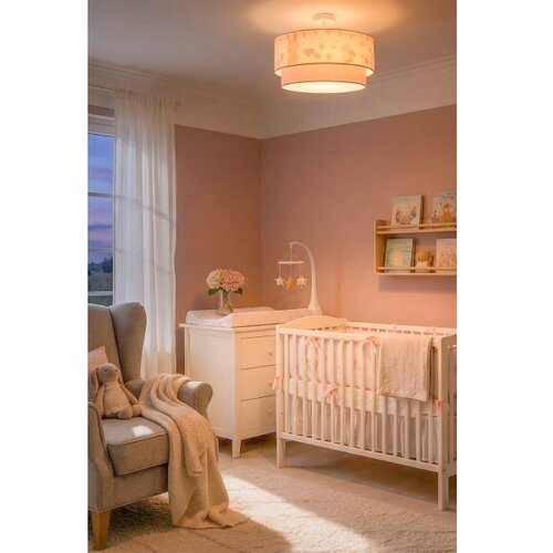  Brilagi-LED dečiji plafonski luster BOBO 1xE27/10W/230V, &amp;Oslash; 40 cm, krem/ružičasta/kraljevsko plava Slike