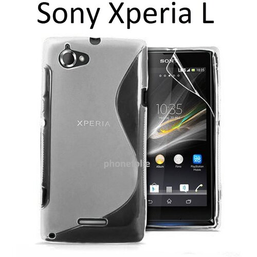  Gumijasti / gel etui S-Line za Sony Xperia L - prozorni Slike