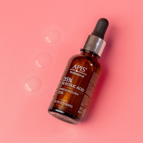Apis Natural Cosmetics TerApis 35% Glycolic Acid zaglađujući eksfolijacijski serum za regeneraciju i obnovu lica 30 ml Slike