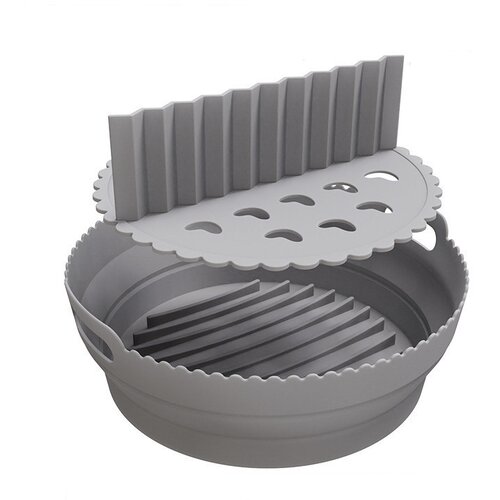 INF Zložljiv okrogel silikonski model Air Fryer z razdelilnikom Grey, (21247934) Cene
