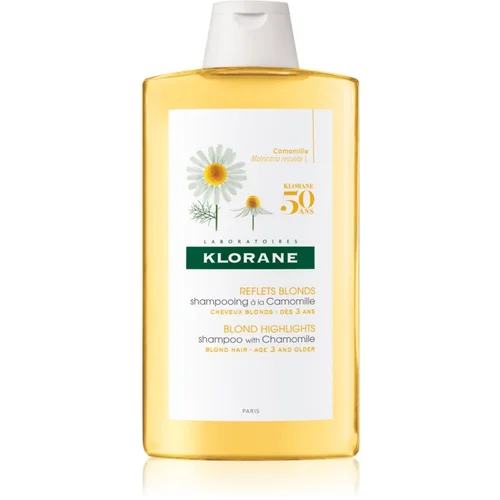 Klorane Chamomile šampon za blond lase 400 ml