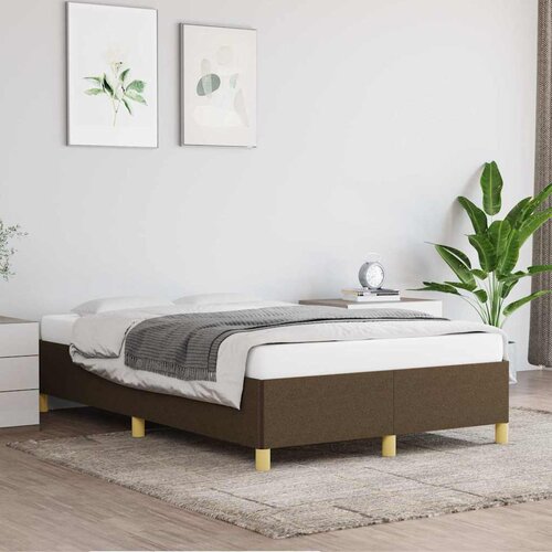 Furnova Posteljni okvir brez vzmetnice temno rjava 120x190 cm blago, (21938110) Slike