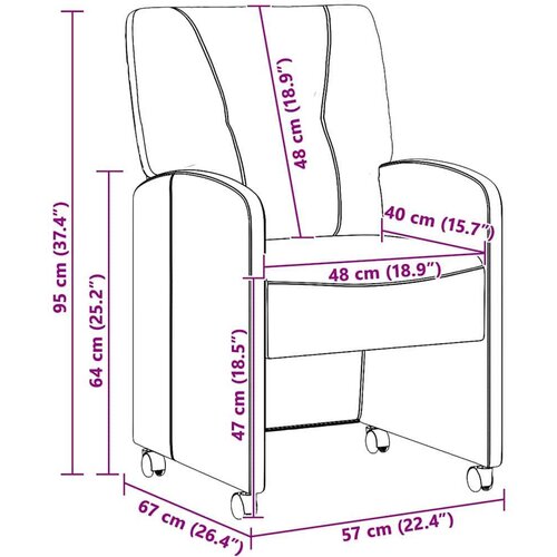  Trpezarijske stolice 2 pcs Svjetlosiva 57 x 67 x 95 cm Slike