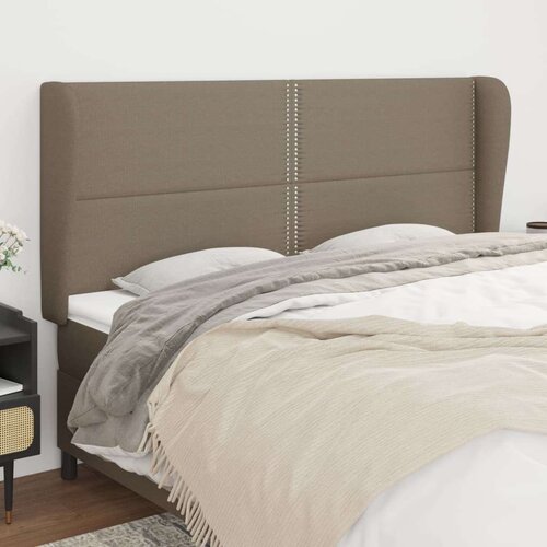  Vzglavje z ušesi taupe 183x23x118/128 cm blago, (20952916) Cene