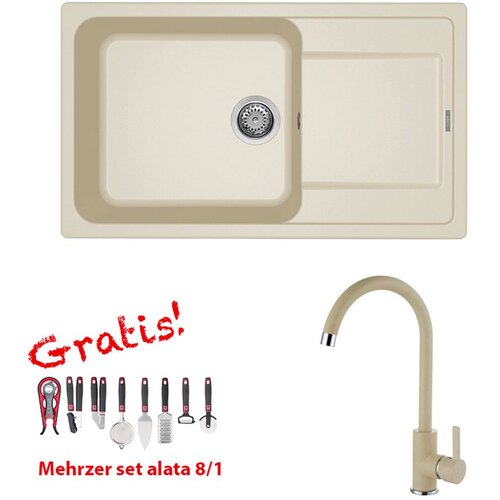 ELLECI Set Life 410 + slavina C01 Bianco Antico Cijene