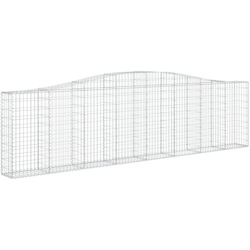 Lučne gabionske ko&amp;scaron;are 8 kom 400x30x100/120cm pocinčano željezo Slike