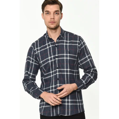 Dewberry G701 MEN'S SHIRT-NAVY BLUE