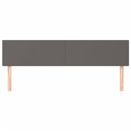  Uzglavlja siva 160x5x78/88 cm od umjetne kože Slike