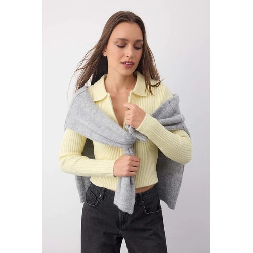 TRENDYOLMILLA Ženska jakna Twoaw26Hi00177, Žuta Slike