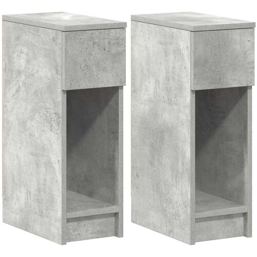 Maison Chic 2 kose Nočne omarice - Nočne mize s predalom betonsko siva 20x36x60 cm, (21688953) Cene