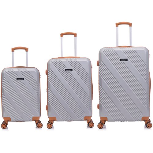 Semiline Unisex&amp;#039;s 3-in-1 ABS Suitcases Set T5849-0 Slike