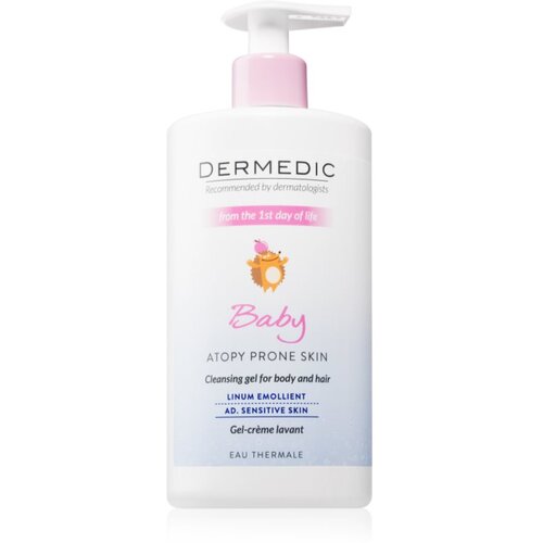 Dermedic Baby Linum Emolient kremasti gel za prhanje za otroke od rojstva 500 ml Cene