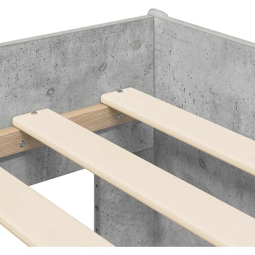  Kreveta za visoko spavanje djece Betonska siva 100 x 200 cm Slike