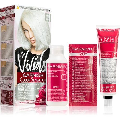 Garnier color Sensation The Vivids intenzivna trajna barva za lase 40 ml odtenek Silver Blond Cene