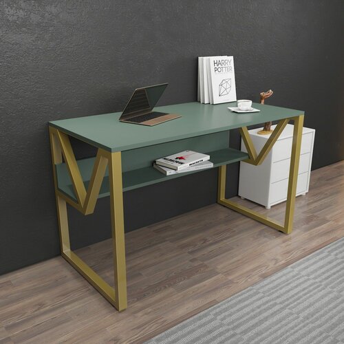 HANAH HOME lona - green, gold greengold study desk Slike