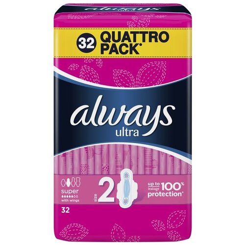 Always Quattro Ultra Super higijenski ulo&amp;scaron;ci 32kom, veličina 2 Slike