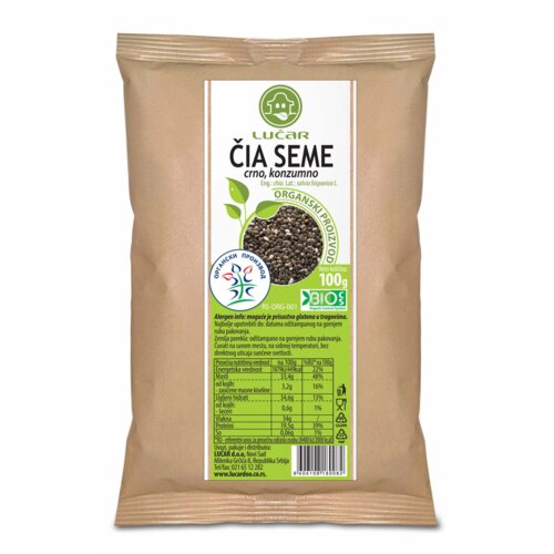 Lucar Čia seme LUČAR organsko 100g Cene