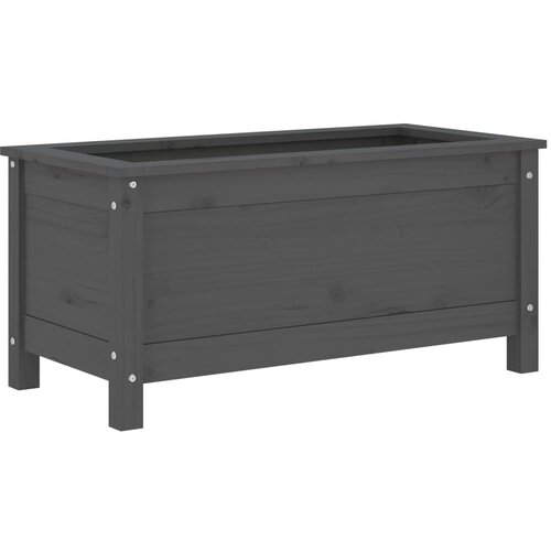 Maison Chic Vrtno cvetlično korito - Cvetlični Lonec sivo 82,5x40x39 cm trdna borovina, (21788714) Cene
