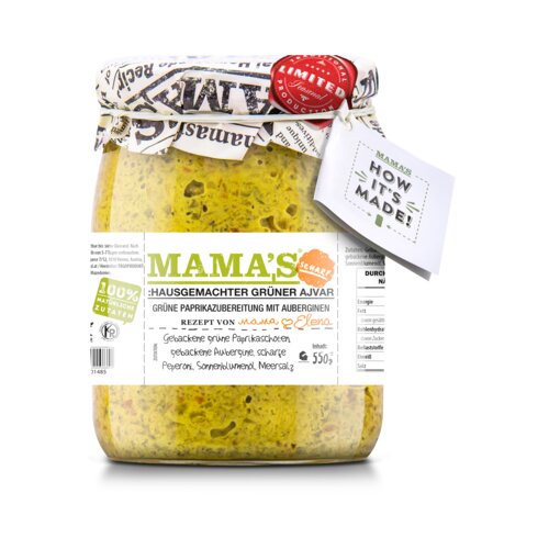 Mamas Zeleni ajvar Hot - 550 g Cene