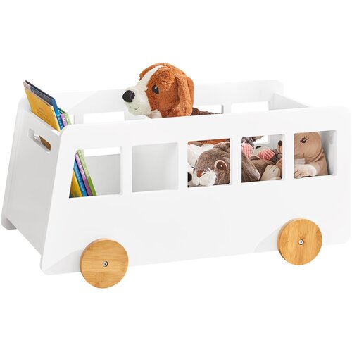 SoBuy knjižna omara za otroke v beli barvi v skandinavskem slogu, (20815232) Slike