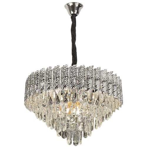 Toolight Visilica s kristalima G055-CP 50cm CHROME Slike