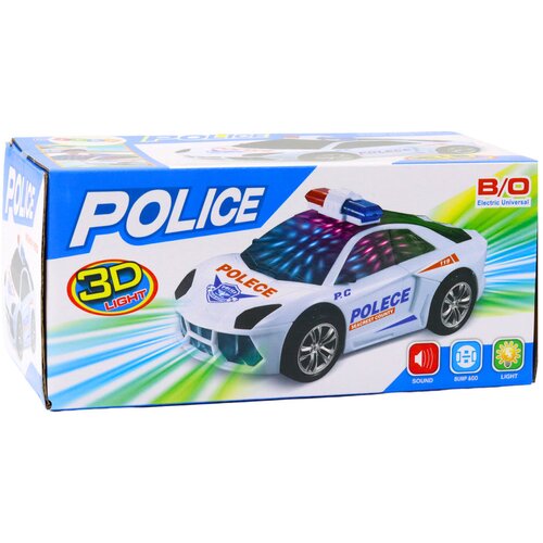  policijski avto za igro 3D - bela Slike