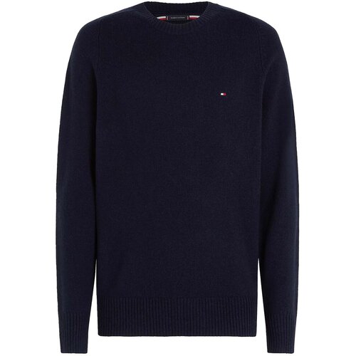 Tommy Hilfiger Puloverji Lambswool Crew Neck Modra Slike