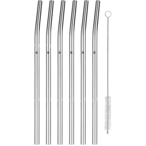 Wmf set od 6 Profi slamki od nehrđajućeg čelika s četkicom za či&amp;scaron;ćenje, dužine 24 cm Slike