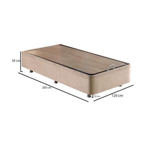 Hanah home Base za krevet Ela, 120x38x200 cm, Kaki Slike