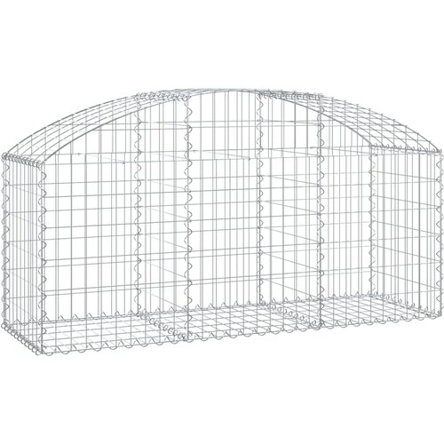  Gabionska ko&amp;scaron;ara s lukom 150x50x60/80 cm pocinčano željezo Slike