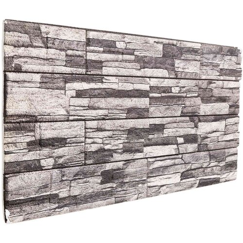  Zidne panele 10 pcs Tamno siva i svijetlo siva 100 x 50 cm Cene