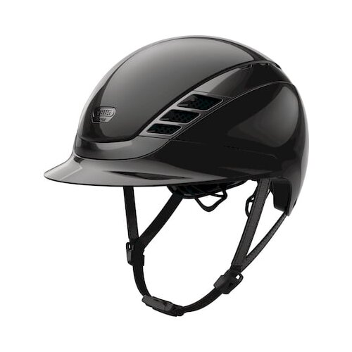 ABUS Pikeur Jahalna čelada AirLuxe CHROME, shiny black - L Slike