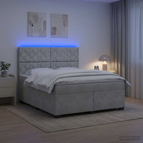  Boxspring krevet s madracem Svjetlosiva 180 x 200 cm Bar&scaron;un 180 x 200 x 140.5 cm Cene