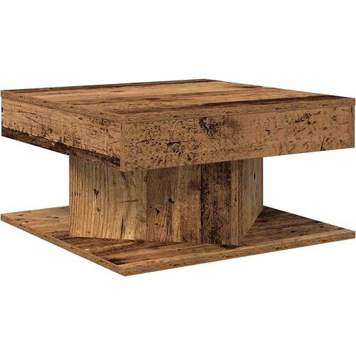  Stol za kavu staro drvo 55x55x30 cm konstruirano drvo Slike