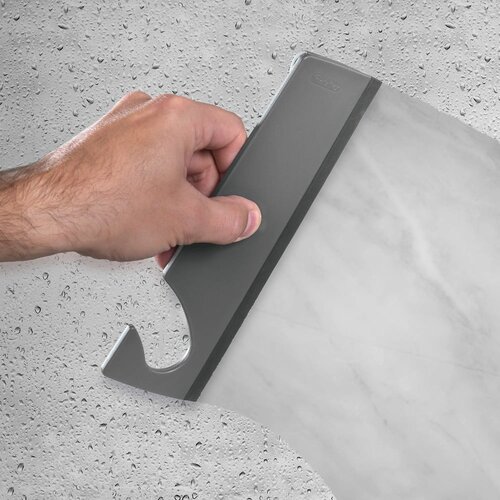Metaltex Mat črna jeklena kopalni&amp;scaron;ka polica z namestitvijo brez vrtanja Lava &amp;ndash; Slike